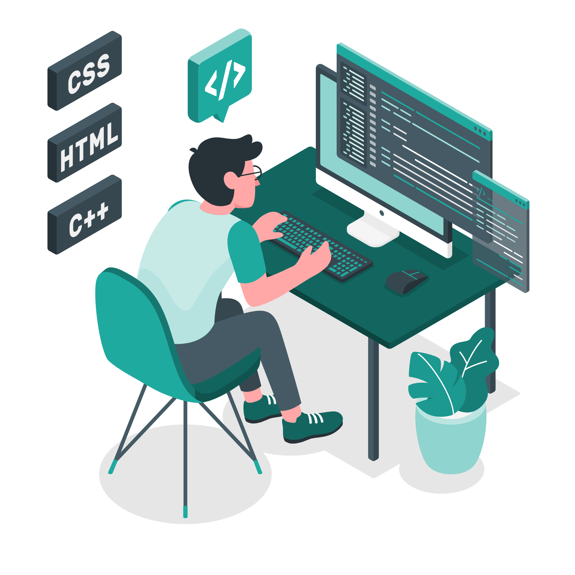 Working programmer picture